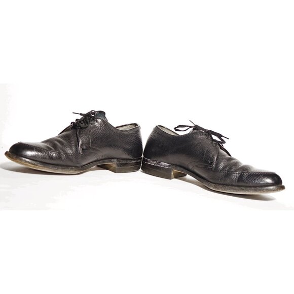 Vintage E.T. Wright Arch Preserver Black Pebble Grain Leather Oxfords Shoes Men\' main image 9